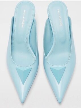 Scanlan Theodore  Blue Pointed Leather Mules